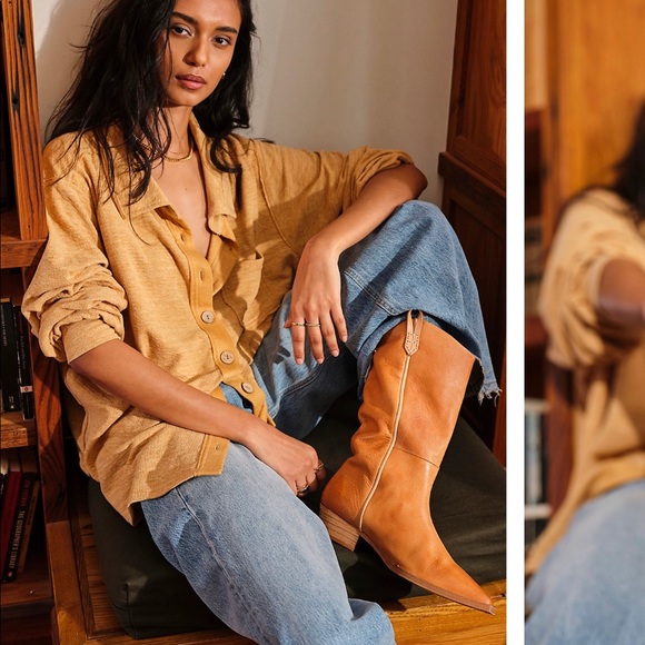 We the free montage tall boot size 7 (37) in tan - Picture 1 of 4